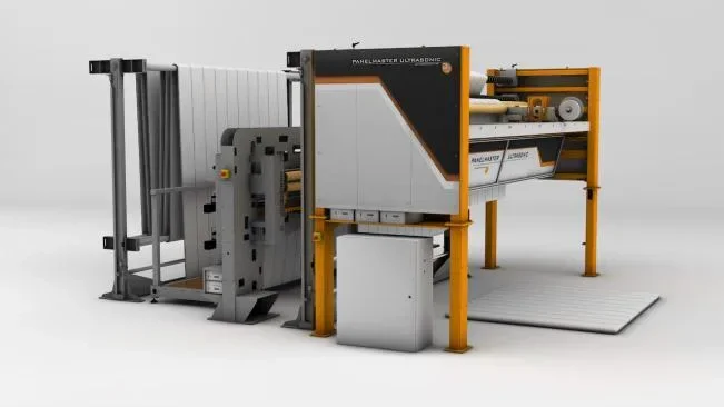 Jentschmann Panelmaster Ultrasonic — Corte e soldadura de edredões e tampos de colchão