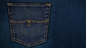 Bolso de ganga cosido com agulha Groz-Beckert MR